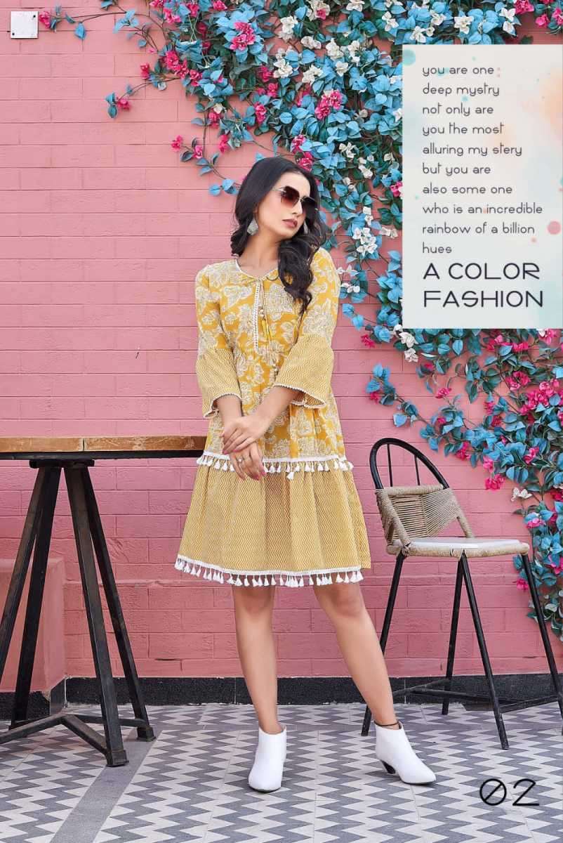 Fusion kurtis wholesale best sale